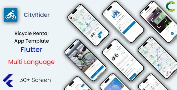 Bicycle Rental App Template in Flutter