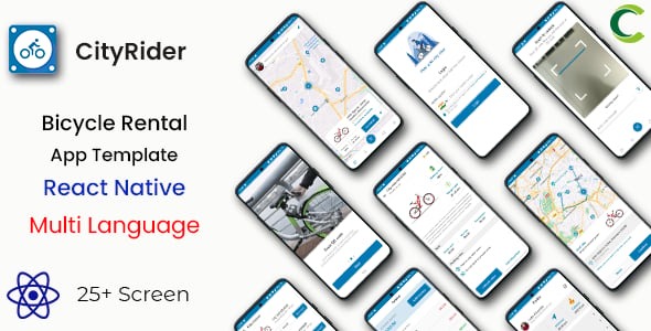 Bicycle Rental App Template in React Native