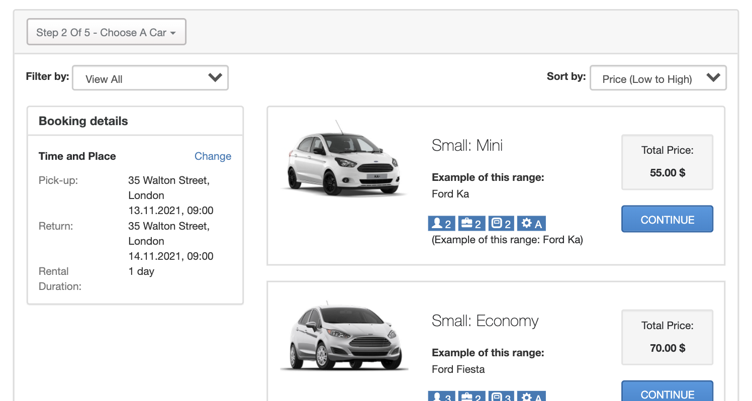 Car Rental Script