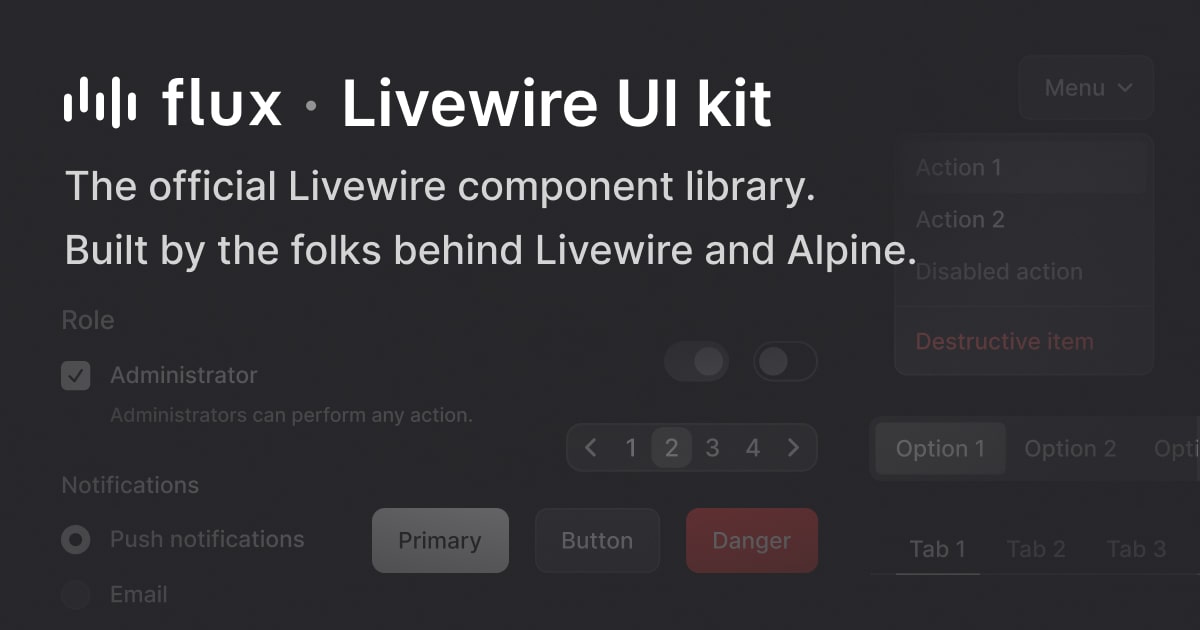 Livewire Flux PRO