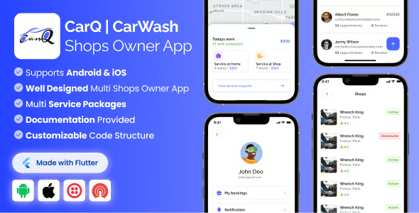 Shop Owner App for CarQ