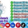 Social Network Data Bulk Scrape & Extractor Pro