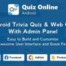 Quiz Online | Trivia Quiz | Android Quiz Game with Web Quiz + Admin Panel