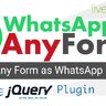 WhatsApp AnyForm - Submit Form as WhatsApp Message | WhatsApp Contact Form - jQuery Plugin