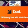 Crad - PHP Coming Soon with Admin Panel