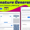 Digital Signature Generator PHP Script With Admin Panel