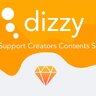Dizzy Support Creators Content Script