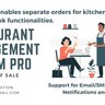 Restaurant POS Pro - Restaurant management system with kitchen and bar display