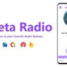 Meta Radio - Two Station Radio App | ADMOB, FIREBASE, ONESIGNAL