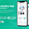 Laundry Flutter App with Admin panel | laundry booking system | Quick wash |On-Demand Laundry