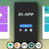 ZIG Jump - Android Game With Admob ADS Reward Video Android Studio Ready To Publish