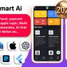Smart AI app | ChatGPT AI | AI Android + iOS + Web with Admin Panel | Payment Gateways | Multi Login