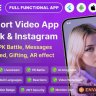 Shortie - Short video & Live streaming app with admin panel | Android, iOS & Web | Tiktok Clone