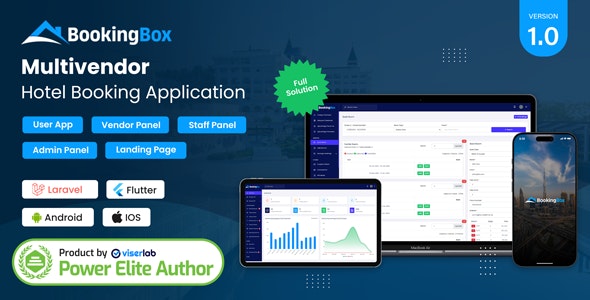 BookingBox - Complete MultiVendor Hotel Booking Application SAAS - CodeCanyon Item for Sale