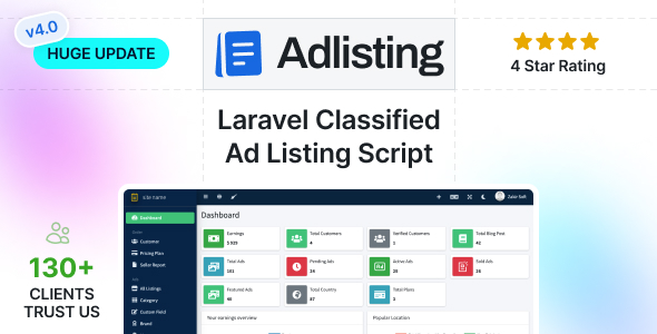 Adlisting - Buy Sell Classified Ads Marketplace Laravel Script - CodeCanyon Item for Sale