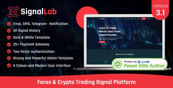 SignalLab - Forex And Crypto Trading Signal Platform - CodeCanyon Item for Sale