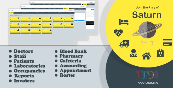 Saturn | Hospital Management System - CodeCanyon Item for Sale