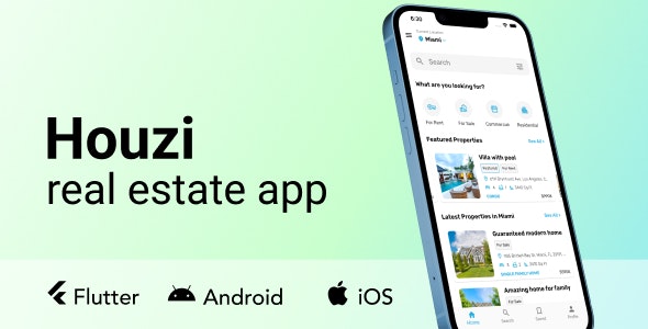 Houzi real estate app - CodeCanyon Item for Sale