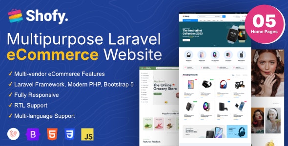 Shofy - eCommerce & Multivendor Marketplace Laravel Platform - CodeCanyon Item for Sale