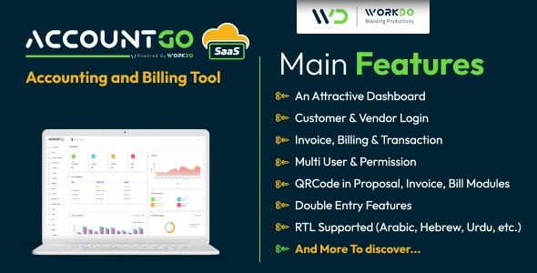 AccountGo SaaS - Accounting and Billing Tool - CodeCanyon Item for Sale