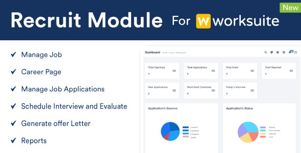 Recruit Module For Worksuite CRM - CodeCanyon Item for Sale