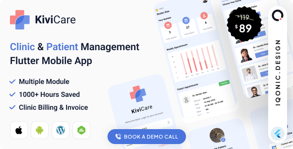 KiviCare - Clinic & Patient Management System for Flutter and WordPress - CodeCanyon Item for Sale