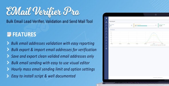 Email Verifier Pro - Bulk Email Addresses Validation, Mail Sender & Email Lead Management Tool - CodeCanyon Item for Sale