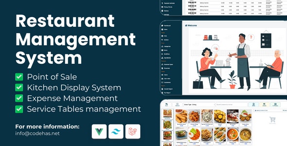 Restaurant POS - Restaurant management system with kitchen display - CodeCanyon Item for Sale