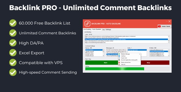 Backlink PRO - Unlimited Comment Backlinks - CodeCanyon Item for Sale
