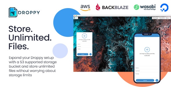 Amazon S3 - Droppy online file transfer and sharing - CodeCanyon Item for Sale