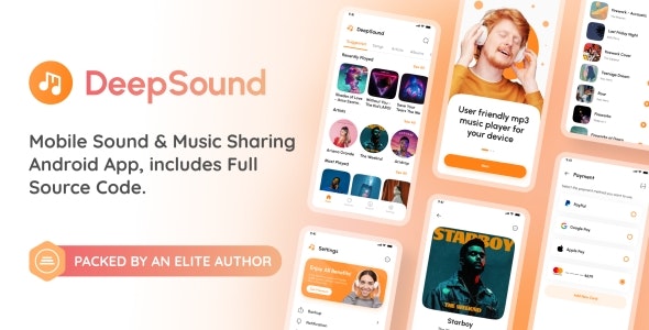 DeepSound Android- Mobile Sound & Music Sharing Platform Mobile Android Application - CodeCanyon Item for Sale