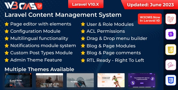 W3CMS-Laravel | Content Management System - CodeCanyon Item for Sale