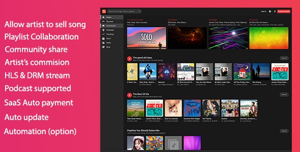 MusicEngine - Music Social Networking - CodeCanyon Item for Sale