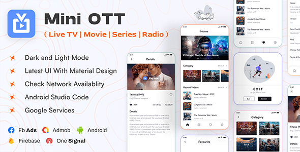 Mini OTT | Live TV, Streaming, Movie, Radio - CodeCanyon Item for Sale