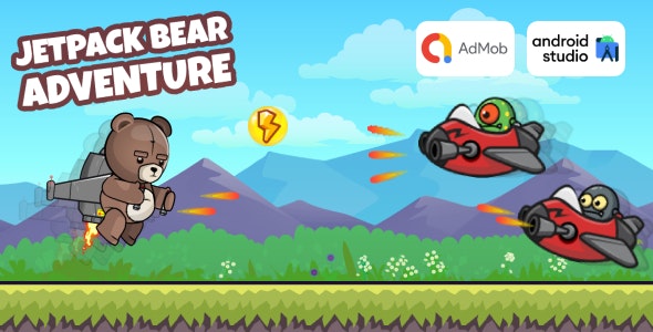 Jetpack Bear Adventure - Shooter Game Android Studio Project with AdMob ...