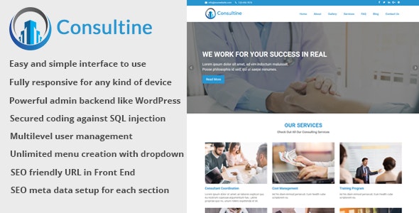 Consultine - Consulting, Business and Finance Website CMS - CodeCanyon Item for Sale