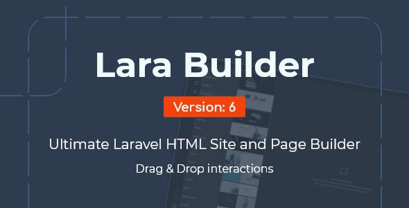 LaraBuilder - Laravel Drag&Drop SaaS HTML site builder - CodeCanyon Item for Sale