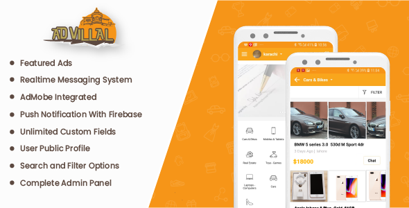 Advilla - Classified Android Native App v1.0.1 - CodeCanyon Item for Sale