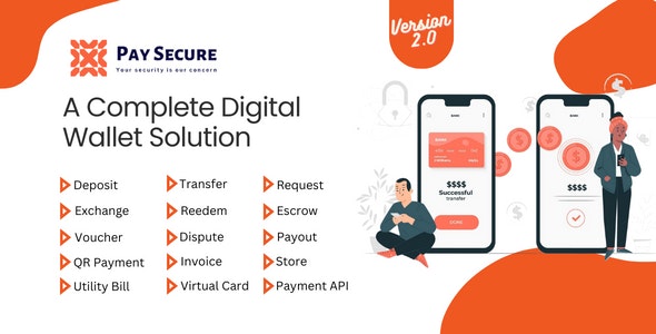 Pay Secure - A Complete Digital Wallet Solution - CodeCanyon Item for Sale