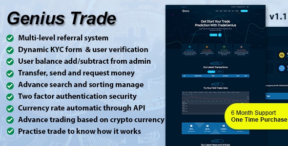 Genius Trade- Advanced Trading Platform - CodeCanyon Item for Sale