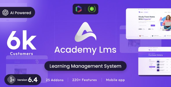 Academy LMS - Learning Management System - CodeCanyon Item for Sale
