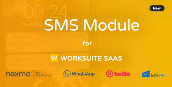 SMS Module for Worksuite SAAS - CodeCanyon Item for Sale