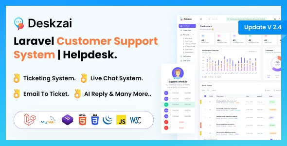 Deskzai - Customer Support System | Helpdesk | Support Ticket. - CodeCanyon Item for Sale